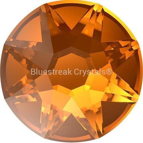 Topaz / Topaz AB Flat Back Rhinestones Crystals Light Orange