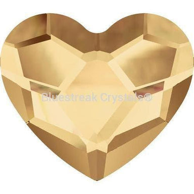 Serinity Hotfix Flat Back Crystals Heart (2808) Crystal Golden Shadow-Serinity Hotfix Flatback Crystals-3.6mm - Pack of 10-Bluestreak Crystals