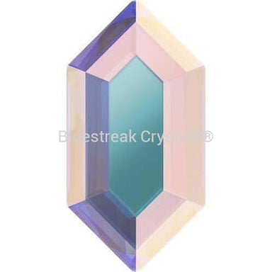 Serinity Hotfix Flat Back Crystals Large Hexagon (2776) Crystal AB-Serinity Hotfix Flatback Crystals-8.2x4.2mm - Pack of 8-Bluestreak Crystals