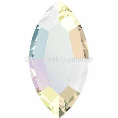 Serinity Hotfix Flat Back Crystals Navette (2200) Crystal AB-Serinity Hotfix Flatback Crystals-4x2mm - Pack of 12-Bluestreak Crystals