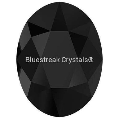 Serinity Hotfix Flat Back Crystals Oval (2603) Jet-Serinity Hotfix Flatback Crystals-4x3mm - Pack of 10-Bluestreak Crystals