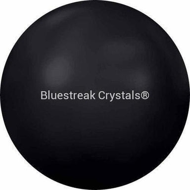 Serinity Hotfix Flat Back Crystals Pearl Cabochon (2080/4) Jet-Serinity Hotfix Flatback Crystals-SS6 (2.0mm) - Pack of 50-Bluestreak Crystals