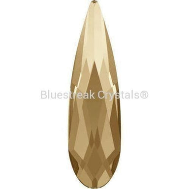 Serinity Hotfix Flat Back Crystals Raindrop (2304) Crystal Golden Shadow-Serinity Hotfix Flatback Crystals-10x2.8mm - Pack of 6-Bluestreak Crystals