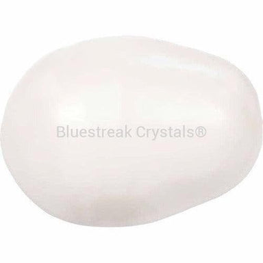 Serinity Pearls Pear (5821) Crystal White-Serinity Pearls-11x8mm - Pack of 5-Bluestreak Crystals