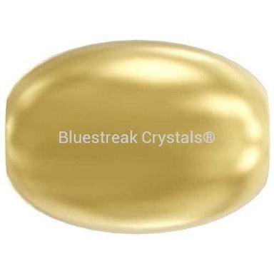 Serinity Pearls Rice (5824) Crystal Gold-Serinity Pearls-4mm - Pack of 50-Bluestreak Crystals