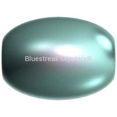 Serinity Pearls Rice (5824) Crystal Iridescent Light Turquoise-Serinity Pearls-4mm - Pack of 50-Bluestreak Crystals