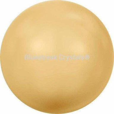 Serinity Pearls Round Half Drilled (5818) Crystal Gold-Serinity Pearls-3mm - Pack of 10-Bluestreak Crystals