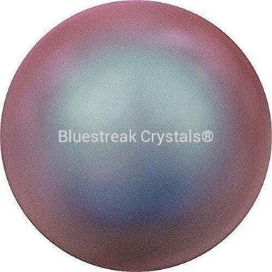 Serinity Pearls Round Half Drilled (5818) Crystal Iridescent Red-Serinity Pearls-6mm - Pack of 10-Bluestreak Crystals