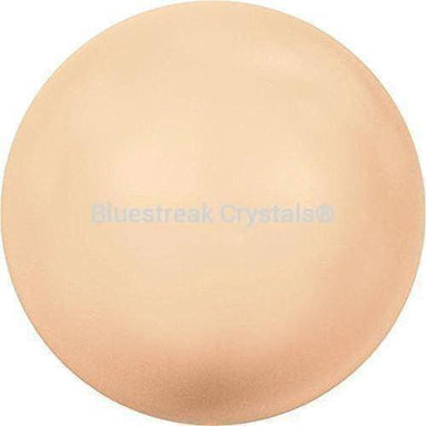 Serinity Pearls Round Half Drilled (5818) Crystal Peach-Serinity Pearls-3mm - Pack of 10-Bluestreak Crystals