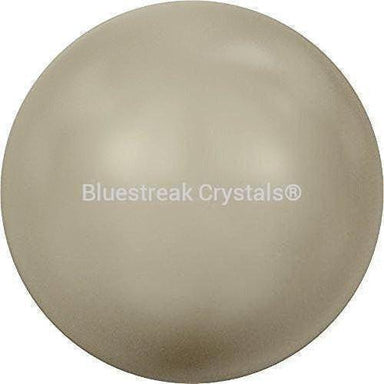 Serinity Pearls Round Half Drilled (5818) Crystal Platinum-Serinity Pearls-6mm - Pack of 10-Bluestreak Crystals