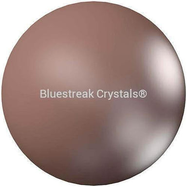 Serinity Pearls Round Half Drilled (5818) Crystal Velvet Brown-Serinity Pearls-6mm - Pack of 10-Bluestreak Crystals