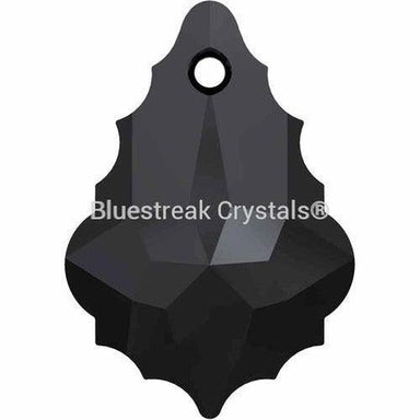 Serinity Pendants Baroque (6090) Jet-Serinity Pendants-16mm - Pack of 1-Bluestreak Crystals