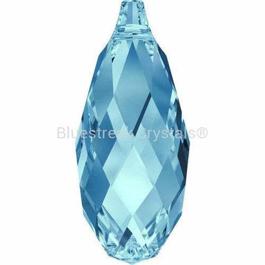 Serinity Pendants Briolette (6010) Aquamarine-Serinity Pendants-11mm - Pack of 1-Bluestreak Crystals