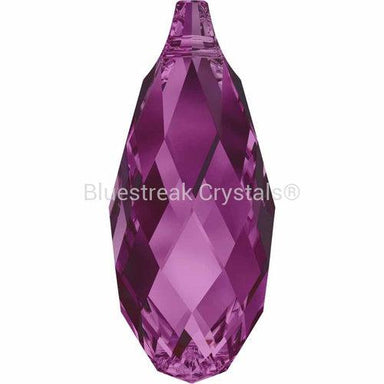 Serinity Pendants Briolette (6010) Fuchsia-Serinity Pendants-11mm - Pack of 1-Bluestreak Crystals