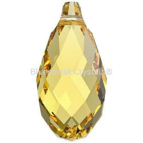 Serinity Pendants Briolette (6010) Light Topaz-Serinity Pendants-11mm - Pack of 1-Bluestreak Crystals