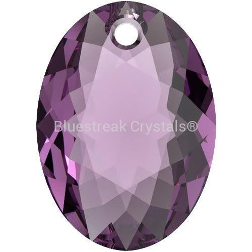 Serinity Pendants Elliptic Cut (6438) Amethyst-Serinity Pendants-9mm - Pack of 4-Bluestreak Crystals