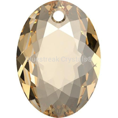 Serinity Pendants Elliptic Cut (6438) Crystal Golden Shadow-Serinity Pendants-9mm - Pack of 4-Bluestreak Crystals