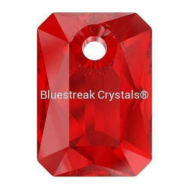 Serinity Pendants Emerald Cut (6435) Light Siam-Serinity Pendants-9mm - Pack of 4-Bluestreak Crystals