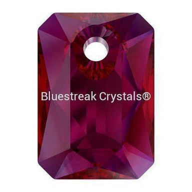 Serinity Pendants Emerald Cut (6435) Scarlet-Serinity Pendants-9mm - Pack of 4-Bluestreak Crystals