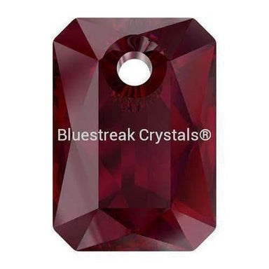 Serinity Pendants Emerald Cut (6435) Siam-Serinity Pendants-9mm - Pack of 4-Bluestreak Crystals