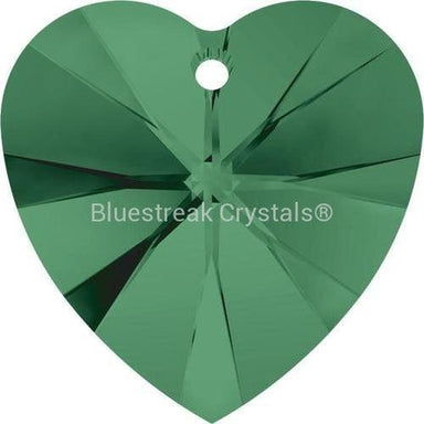 Serinity Pendants Heart (6228) Emerald-Serinity Pendants-10.3x10mm - Pack of 4-Bluestreak Crystals