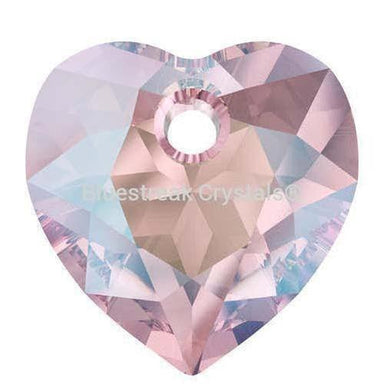 Serinity Pendants Heart Cut (6432) Light Rose Shimmer-Serinity Pendants-8mm - Pack of 4-Bluestreak Crystals