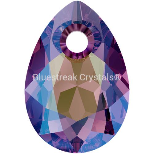 Serinity Pendants Pear Cut (6433) Amethyst Shimmer-Serinity Pendants-9mm - Pack of 4 - End of Line-Bluestreak Crystals