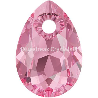 Serinity Pendants Pear Cut (6433) Rose-Serinity Pendants-9mm - Pack of 4-Bluestreak Crystals