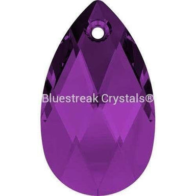 Serinity Pendants Peardrop (6106) Amethyst-Serinity Pendants-16mm - Pack of 2-Bluestreak Crystals