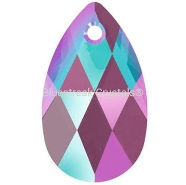 Serinity Pendants Peardrop (6106) Amethyst Shimmer-Serinity Pendants-16mm - Pack of 2-Bluestreak Crystals