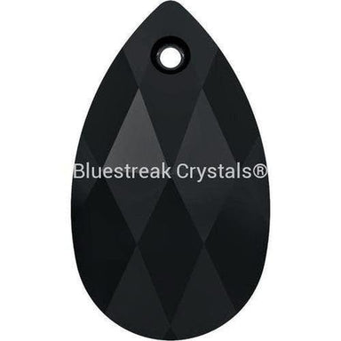 Serinity Pendants Peardrop (6106) Jet-Serinity Pendants-16mm - Pack of 2-Bluestreak Crystals