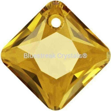 Serinity Pendants Princess Cut (6431) Topaz-Serinity Pendants-9mm - Pack of 2-Bluestreak Crystals