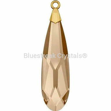 Serinity Pendants Raindrop Gold Cap (6533) Crystal Golden Shadow-Serinity Pendants-17.5mm - Pack of 1-Bluestreak Crystals