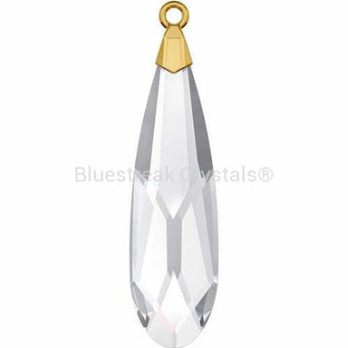 Serinity Pendants Raindrop Gold Cap (6533) Crystal-Serinity Pendants-17.5mm - Pack of 1-Bluestreak Crystals