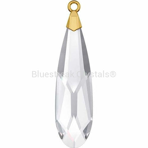 Serinity Pendants Raindrop Gold Cap (6533) Crystal-Serinity Pendants-17.5mm - Pack of 1-Bluestreak Crystals