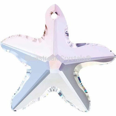 Serinity Pendants Starfish (6721) Crystal AB-Serinity Pendants-16mm - Pack of 1-Bluestreak Crystals