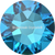 Serinity Rhinestones Non Hotfix (2000, 2058 & 2088) Crystal Bermuda Blue-Serinity Flatback Rhinestones Crystals (Non Hotfix)-Small Size Mix (SS5 SS7 SS9) - Pack of 150-Bluestreak Crystals