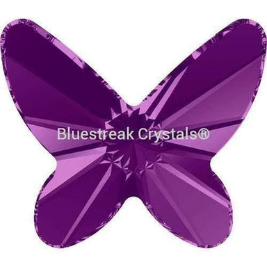 Serinity Rhinestones Non Hotfix Butterfly (2854) Amethyst-Serinity Flatback Rhinestones Crystals (Non Hotfix)-8mm - Pack of 4-Bluestreak Crystals