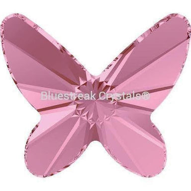 Serinity Rhinestones Non Hotfix Butterfly (2854) Light Rose-Serinity Flatback Rhinestones Crystals (Non Hotfix)-8mm - Pack of 4-Bluestreak Crystals