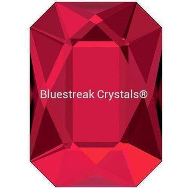 Serinity Rhinestones Non Hotfix Emerald Cut (2602) Scarlet-Serinity Flatback Rhinestones Crystals (Non Hotfix)-3.7x2.5mm - Pack of 10-Bluestreak Crystals