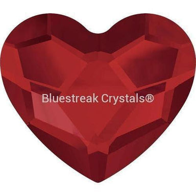 Serinity Rhinestones Non Hotfix Heart (2808) Light Siam-Serinity Flatback Rhinestones Crystals (Non Hotfix)-6mm - Pack of 10-Bluestreak Crystals