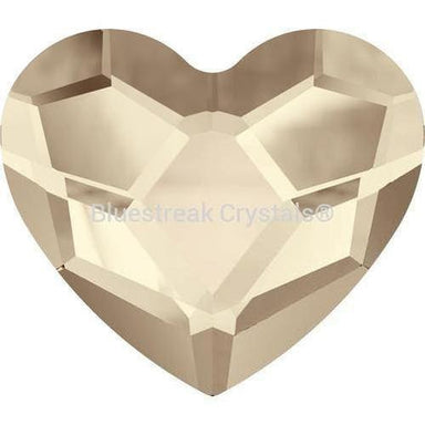 Serinity Rhinestones Non Hotfix Heart (2808) Light Silk-Serinity Flatback Rhinestones Crystals (Non Hotfix)-6mm - Pack of 10-Bluestreak Crystals