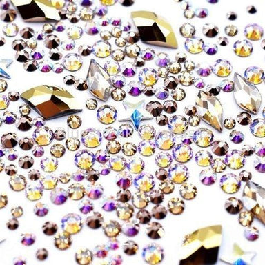 Serinity Rhinestones Non Hotfix Mix Sparkle-Serinity Flatback Rhinestones Crystals (Non Hotfix)-Bluestreak Crystals