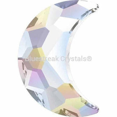 Serinity Rhinestones Non Hotfix Moon (2813) Crystal AB-Serinity Flatback Rhinestones Crystals (Non Hotfix)-8x5.5mm - Pack of 4-Bluestreak Crystals