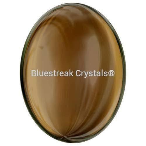 Serinity Rhinestones Non Hotfix Oval Cabochon (2196/4) Crystal Satin Tabak-Serinity Flatback Rhinestones Crystals (Non Hotfix)-30x22.7mm - Pack of 1-Bluestreak Crystals