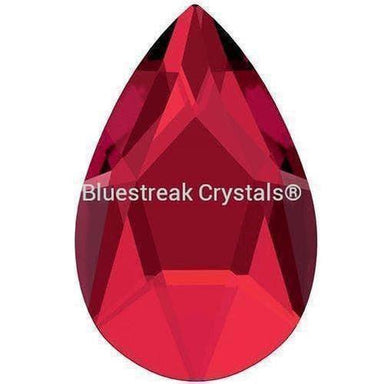 Serinity Rhinestones Non Hotfix Pear (2303) Scarlet-Serinity Flatback Rhinestones Crystals (Non Hotfix)-8x5mm - Pack of 10-Bluestreak Crystals