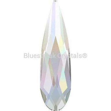 Serinity Rhinestones Non Hotfix Raindrop (2304) Crystal AB-Serinity Flatback Rhinestones Crystals (Non Hotfix)-6x1.7mm - Pack of 6-Bluestreak Crystals