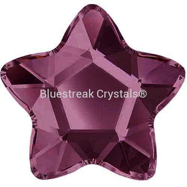 Serinity Rhinestones Non Hotfix Star Flower (2754) Amethyst-Serinity Flatback Rhinestones Crystals (Non Hotfix)-4mm - Pack of 10-Bluestreak Crystals