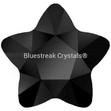 Serinity Rhinestones Non Hotfix Star Flower (2754) Jet UNFOILED-Serinity Flatback Rhinestones Crystals (Non Hotfix)-4mm - Pack of 10-Bluestreak Crystals