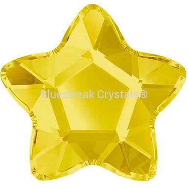 Serinity Rhinestones Non Hotfix Star Flower (2754) Light Topaz-Serinity Flatback Rhinestones Crystals (Non Hotfix)-4mm - Pack of 10-Bluestreak Crystals